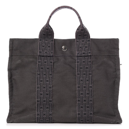 Hermes Canvas Herline PM Tote Grey 1 of 7
