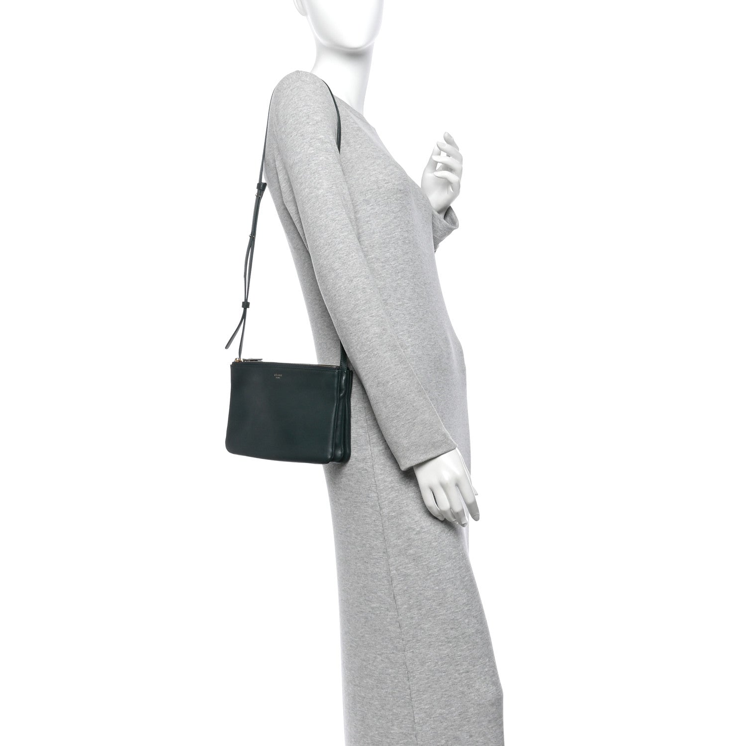 Celine Lambskin Small Trio Crossbody Bag Amazone 2 of 9