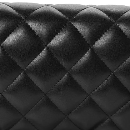 Chanel Lambskin Quilted Jumbo Double Flap So Black 25 of 26