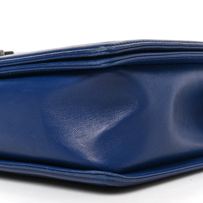 Chanel Lambskin Quilted New Medium Boy Flap Blue 8 of 9