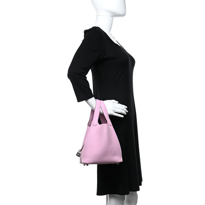 Hermes Taurillon Clemence Picotin Lock 18 PM Mauve Sylvestre 3 of 11