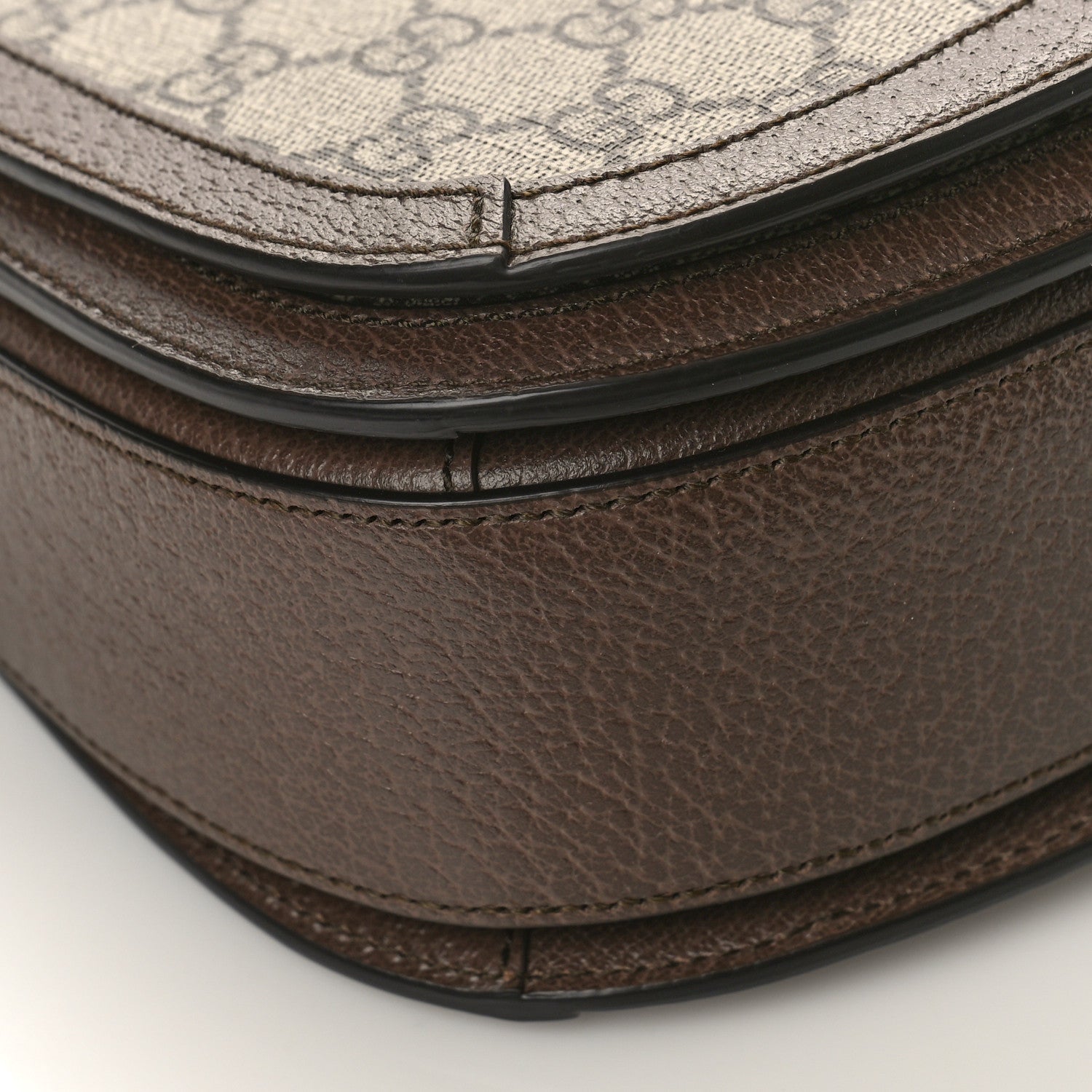 Gucci GG Supreme Monogram Web Small Ophidia Flap Messenger Bag Brown 8 of 9