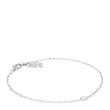 Cartier 18K White Gold Diamond SM D'Amour Bracelet 1 of 3