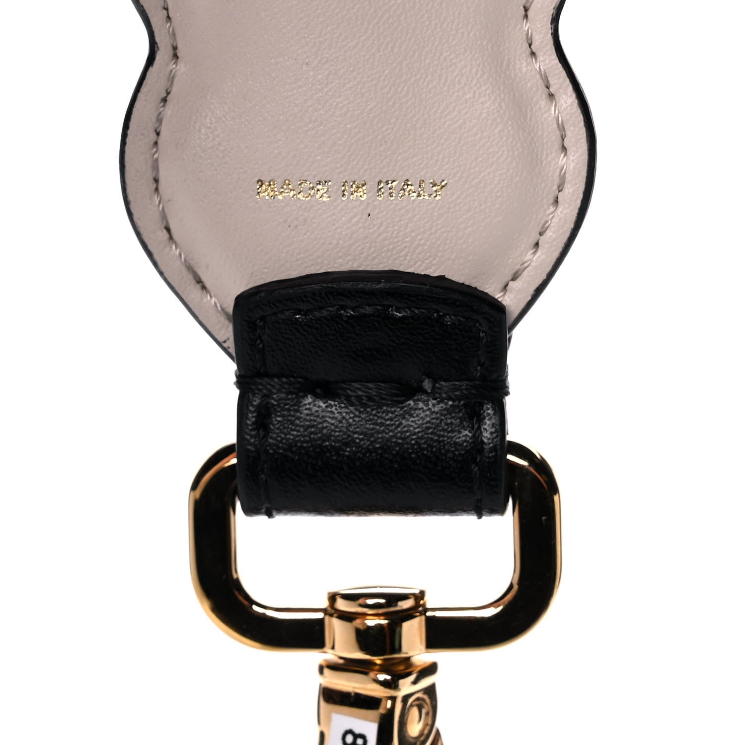 Fendi Calfskin Crystal Embellished Mini Strap You Black Camelia 4 of 7