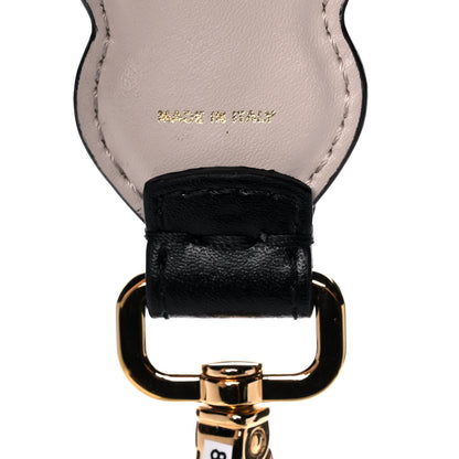 Fendi Calfskin Crystal Embellished Mini Strap You Black Camelia 4 of 7