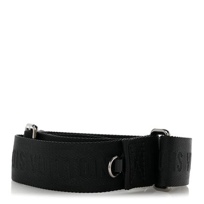 Louis Vuitton Jacquard Canvas Keepall Bandouliere Adjustable Shoulder Strap Black Black 2 of 5