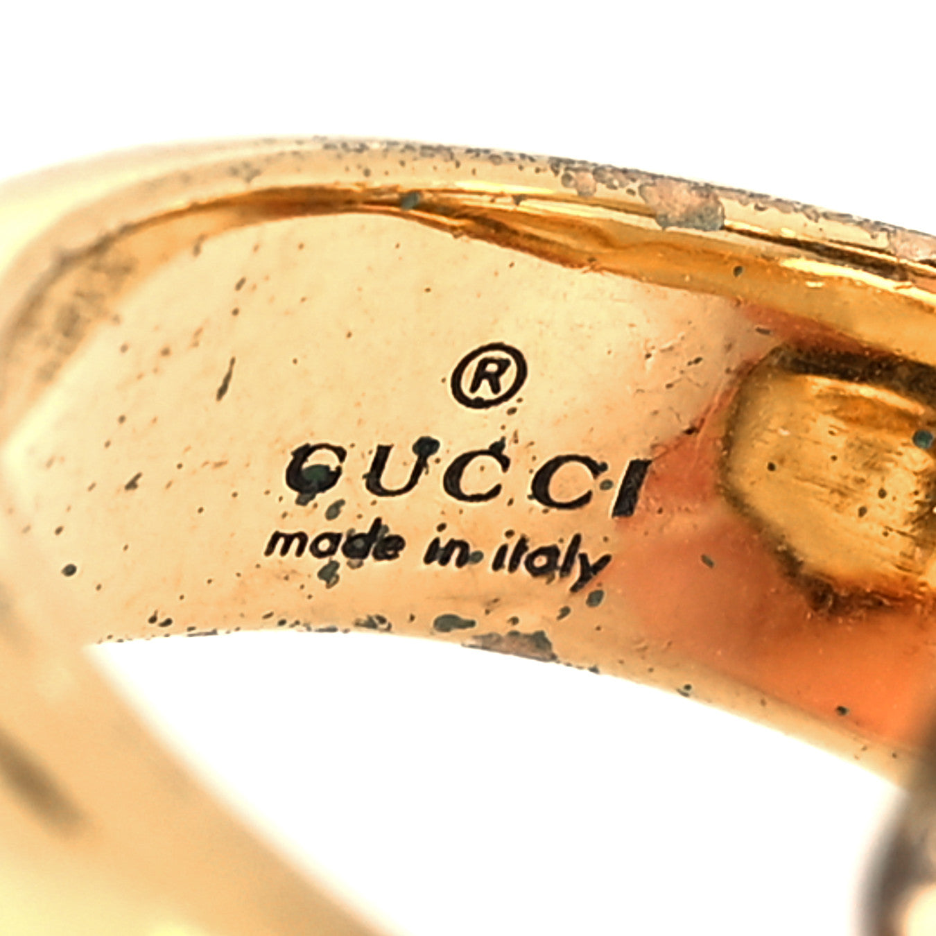 Gucci Tiger Heads Double Wrap Ring 59 8.75 Aged Gold 4 of 5