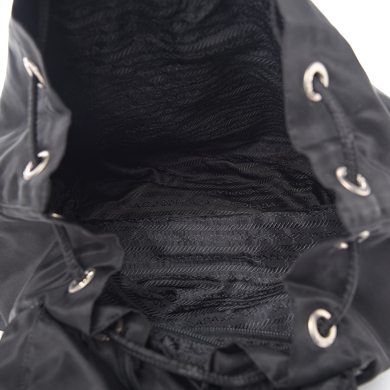 Prada Nylon Vela Medium Backpack Black 4 of 9