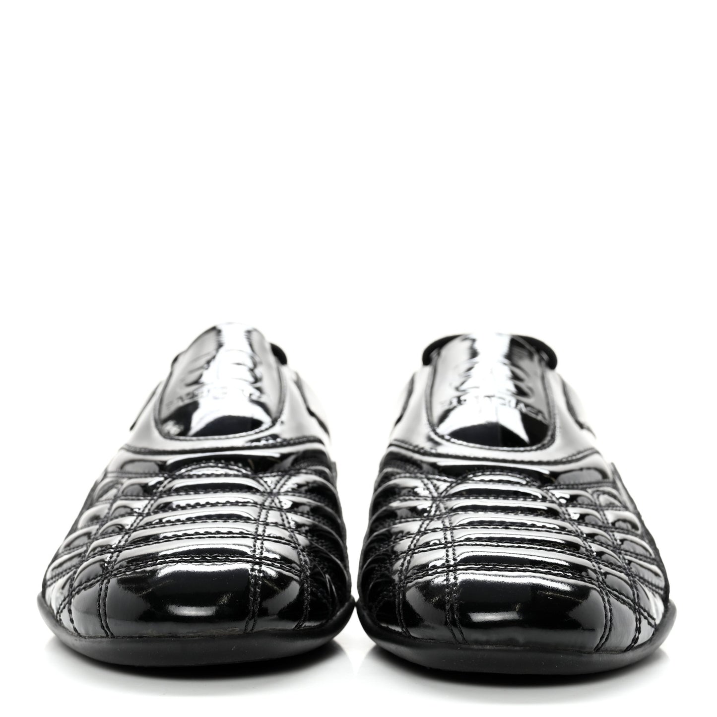Patent Polyurethane Womens Zen Sneakers 38 Black