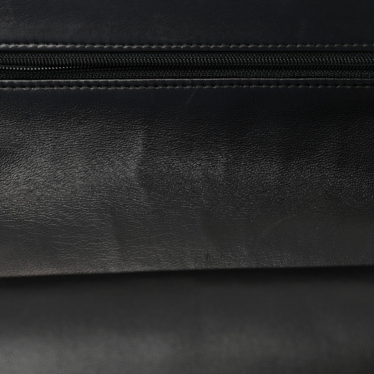 Patent Quilted Medium Double Flap Black