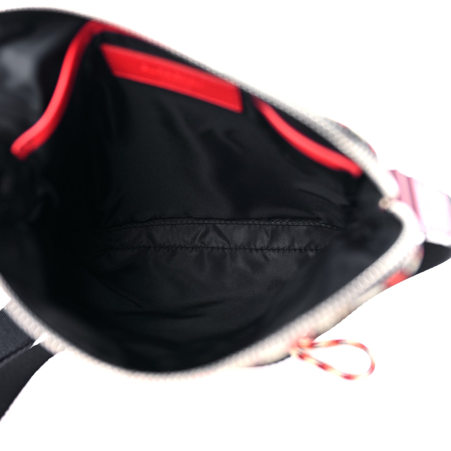 Nylon Monogram Crossbody Vermillion