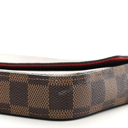 Louis Vuitton Damier Ebene Pochette Felicie Chain Wallet 10 of 12