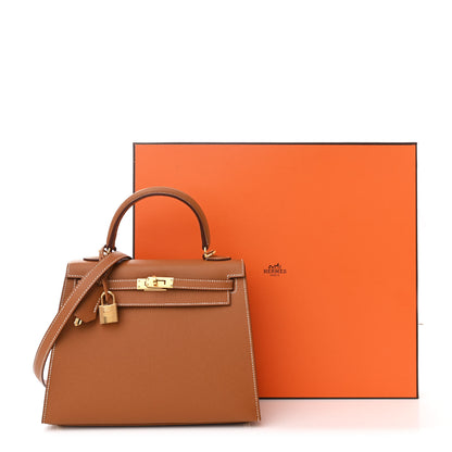 Hermes Epsom Kelly Sellier 25 Gold 11 of 11