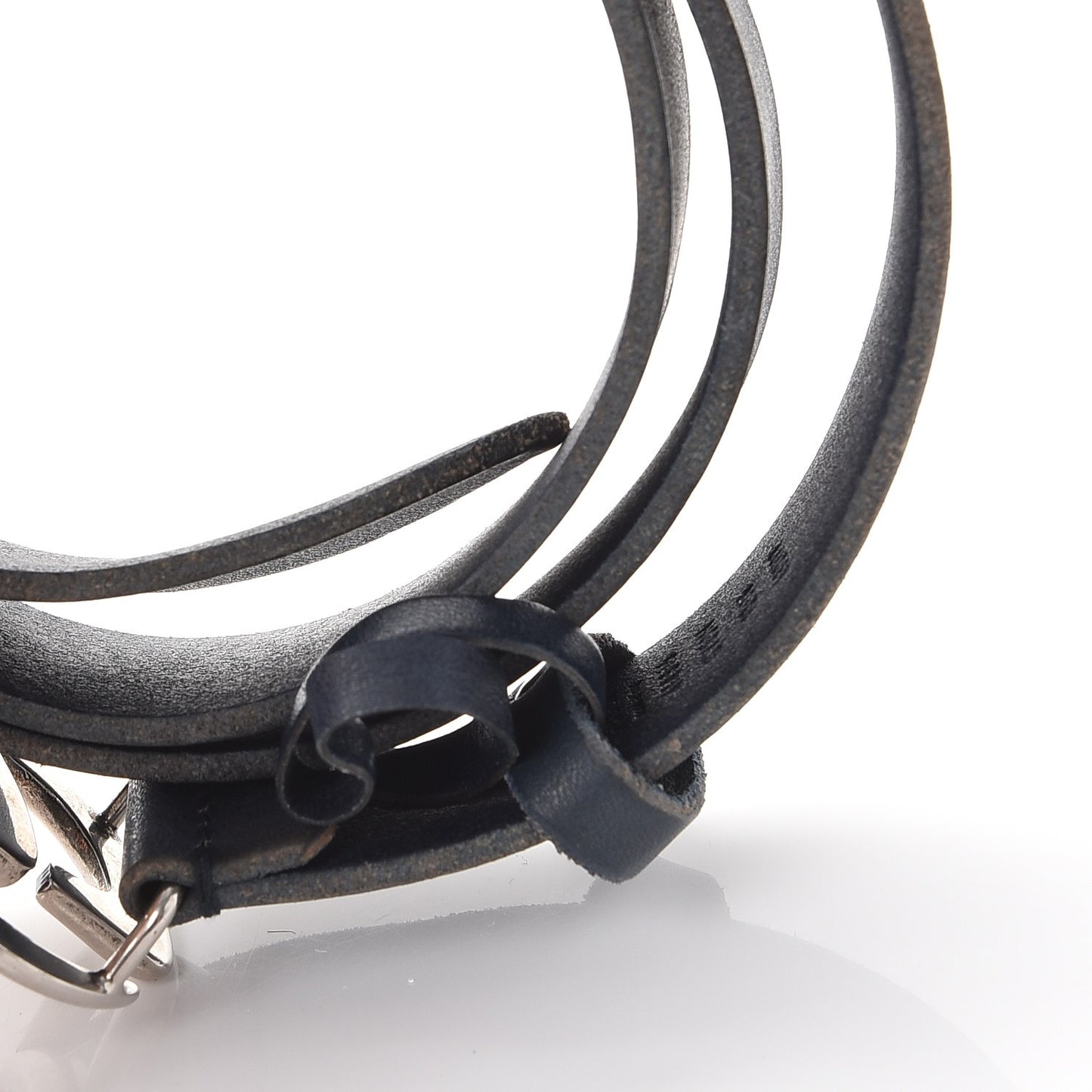 Cuoio Toscano Nickel Double G 30mm Belt 90 36 Blue