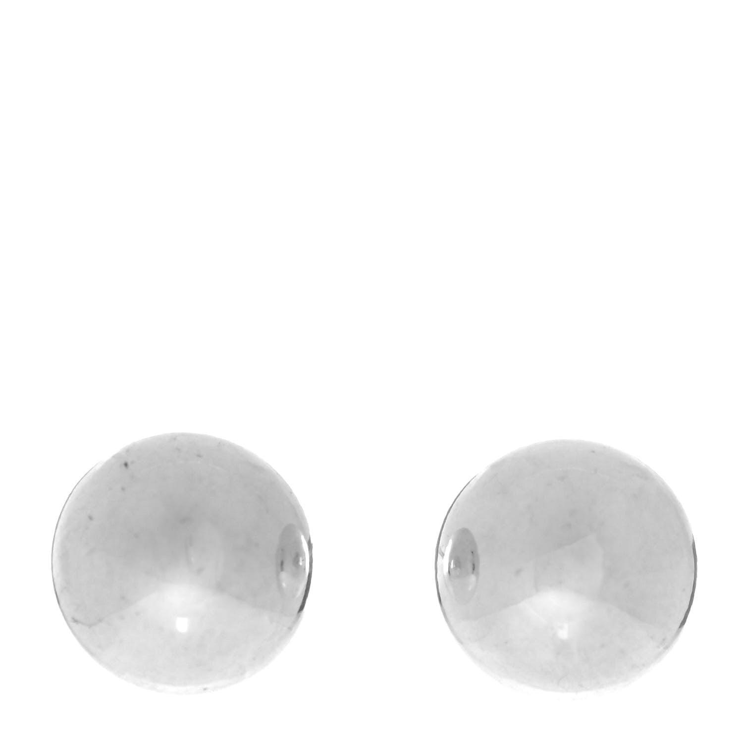 Tiffany Sterling Silver 8mm HardWear Ball Earrings 1 of 4
