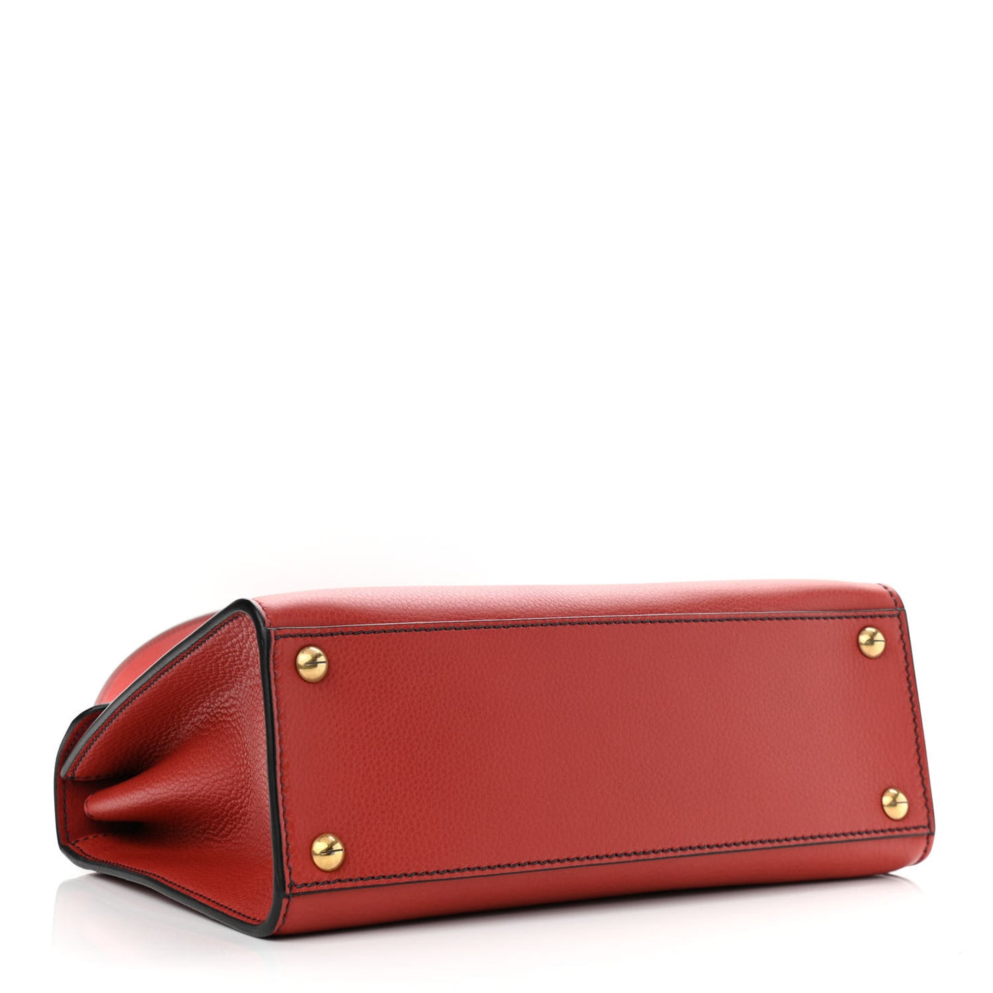 Calfskin Dioraddict Top Handle Red
