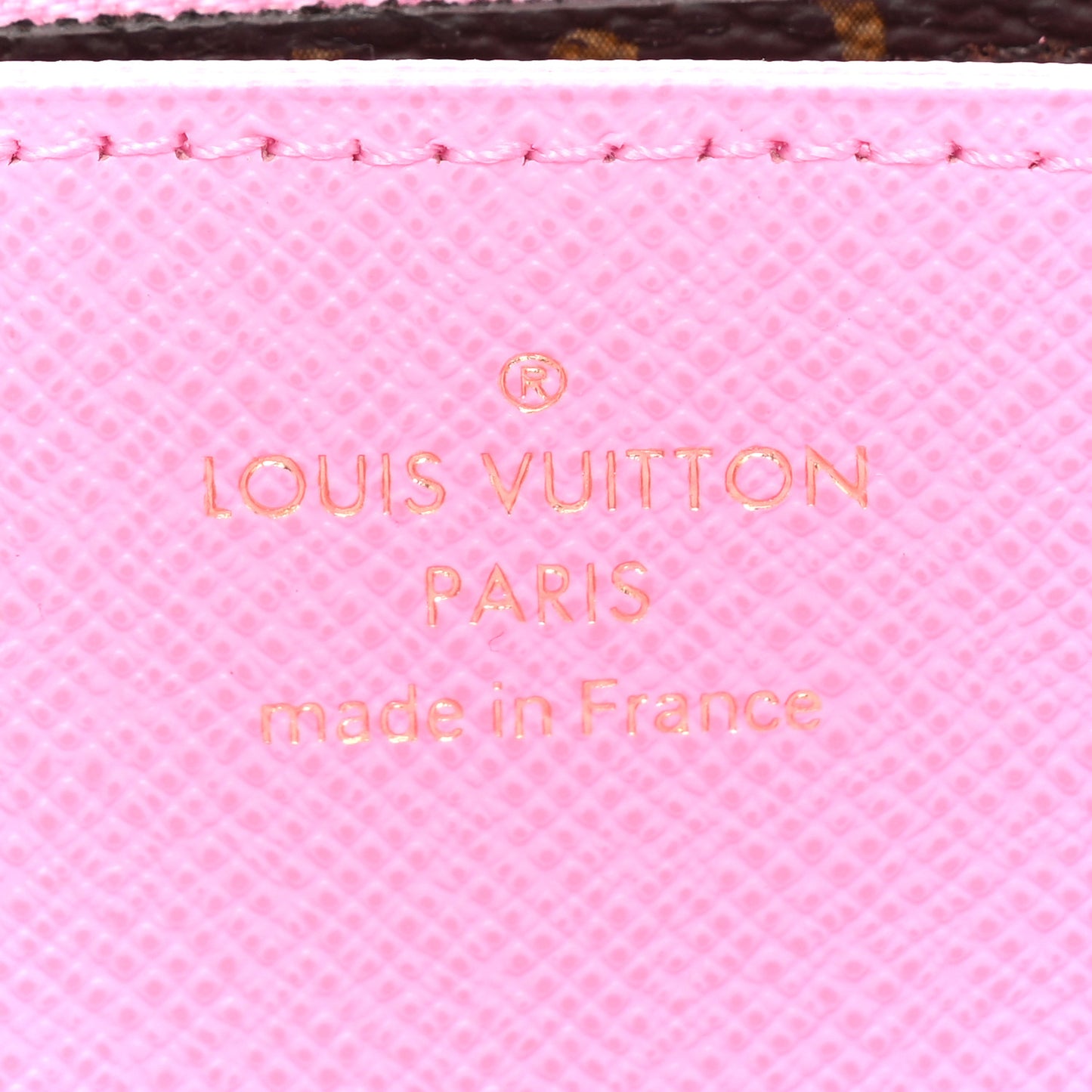Monogram 2022 Christmas Animation Paris Zippy Wallet Pink