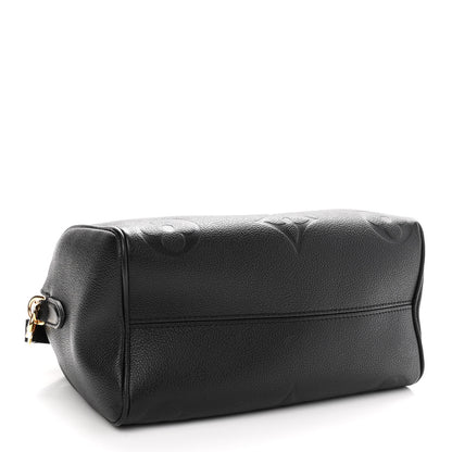 Louis Vuitton Empreinte Monogram Giant Speedy Bandouliere 25 Black 4 of 9