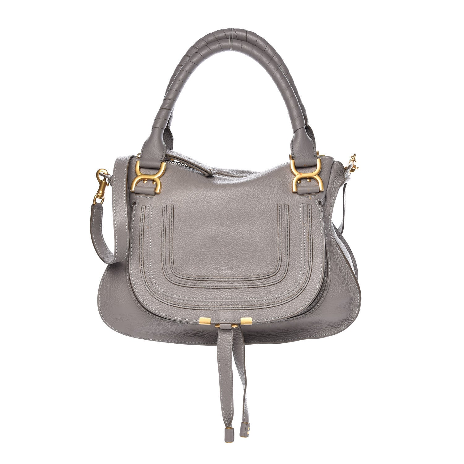 Chloe Calfskin Medium Marcie Satchel Cashmere Grey 1 of 13