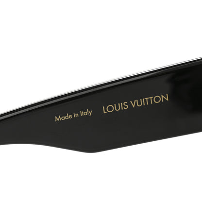 Louis Vuitton Acetate Swarovski Crystal Cyclone Sunglasses Z1578W Black 5 of 8