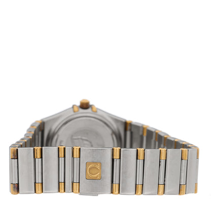 Omega Stainless Steel 18K Yellow Gold 22mm Constellation Quartz Watch White 1362.30 3 of 4
