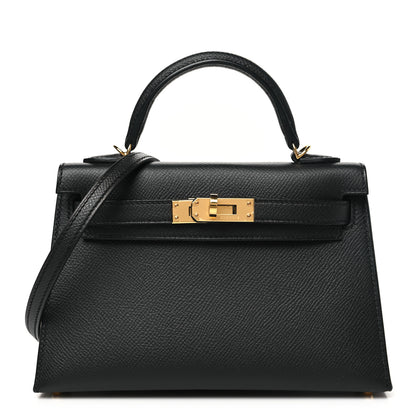 Hermes Epsom Mini Kelly Sellier 20 Black 1 of 11