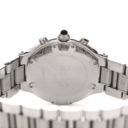 Cartier Stainless Steel 38mm Must de 21 Chronograph Quartz Watch Black 4 of 6