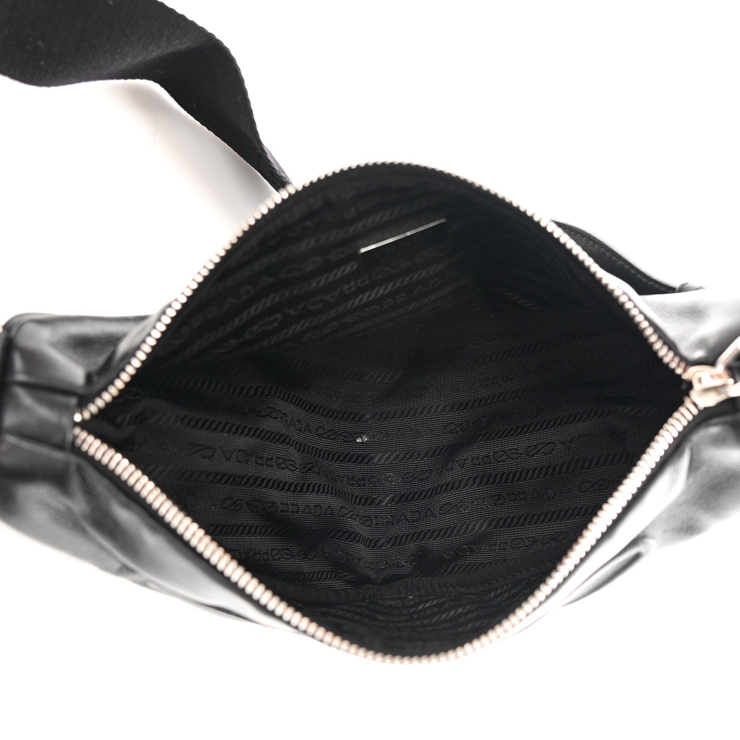 Prada Grace Lux Triangle Shoulder Bag Black 5 of 14
