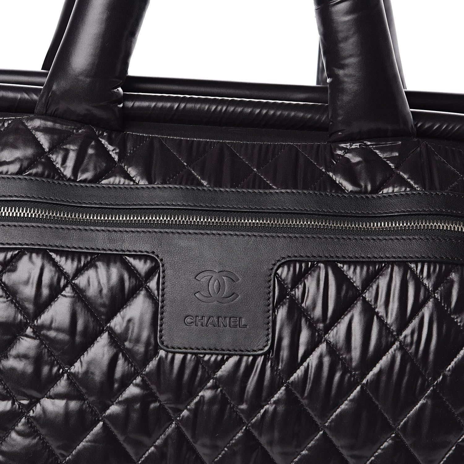 Chanel Nylon Quilted Coco Cocoon Trolley Black 12 of 12