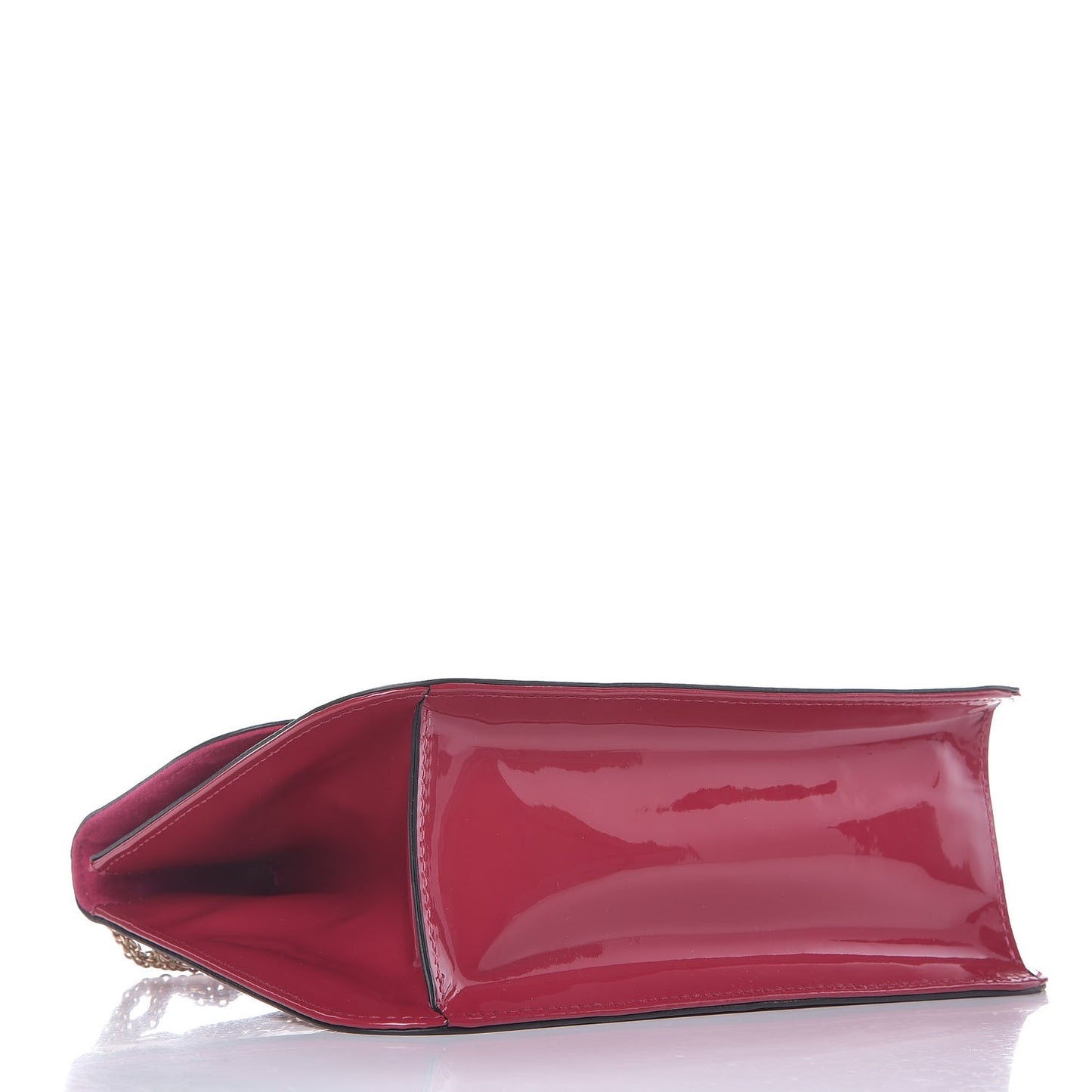 Patent Large Glam Lock Rockstud Flap Cyclamin