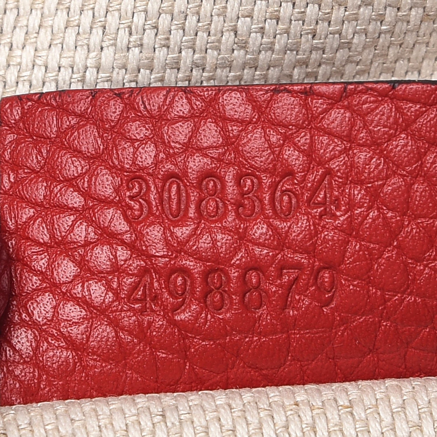 Gucci Pebbled Calfskin Small Soho Disco Bag Vibrant Red 7 of 7
