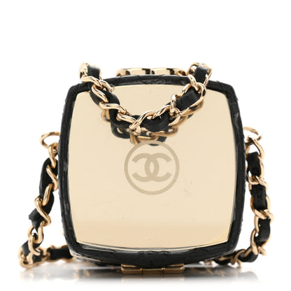 Chanel Lambskin Quilted Small Beauty Box Clutch With Chain Black 7 of 10