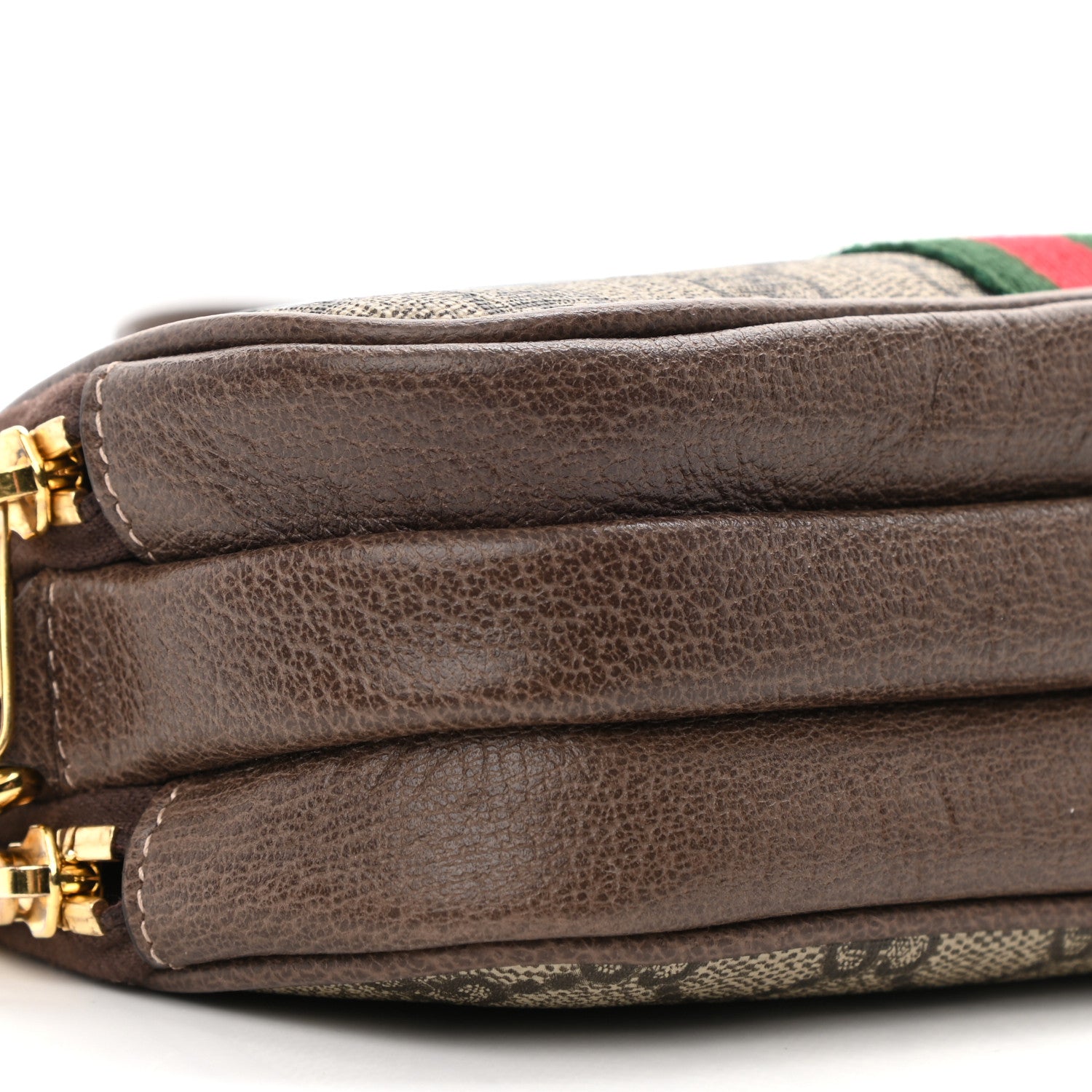 Gucci GG Supreme Monogram Web Mini Ophidia GG Bag Brown 9 of 12