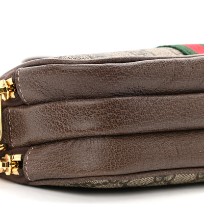 Gucci GG Supreme Monogram Web Mini Ophidia GG Bag Brown 9 of 12