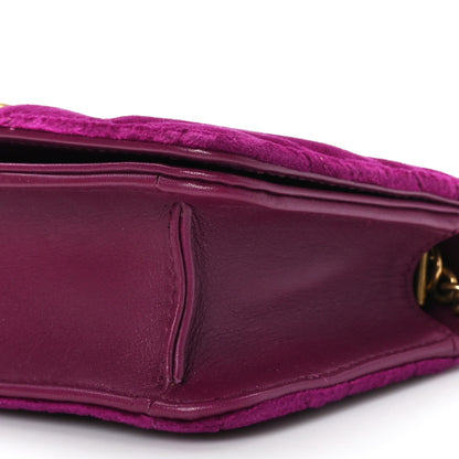 Gucci Velvet Matelasse GG Marmont Mini Bag Fuchsia Violet Cyclamen 8 of 8