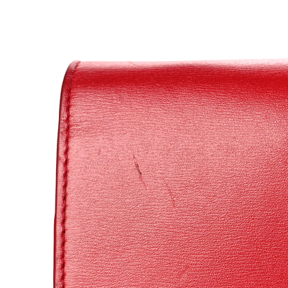 Saint Laurent Smooth Calfskin Monogram Sulpice Chain Wallet Red 13 of 16