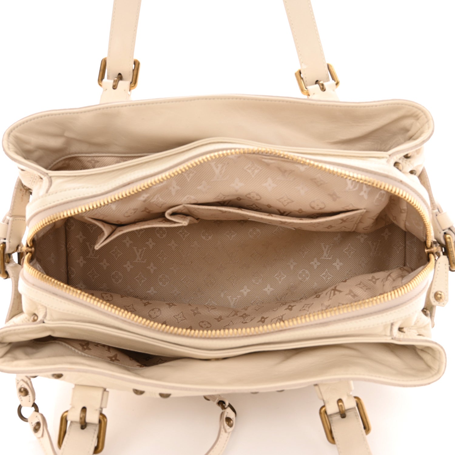 Louis Vuitton Lambskin Riveting White 4 of 14