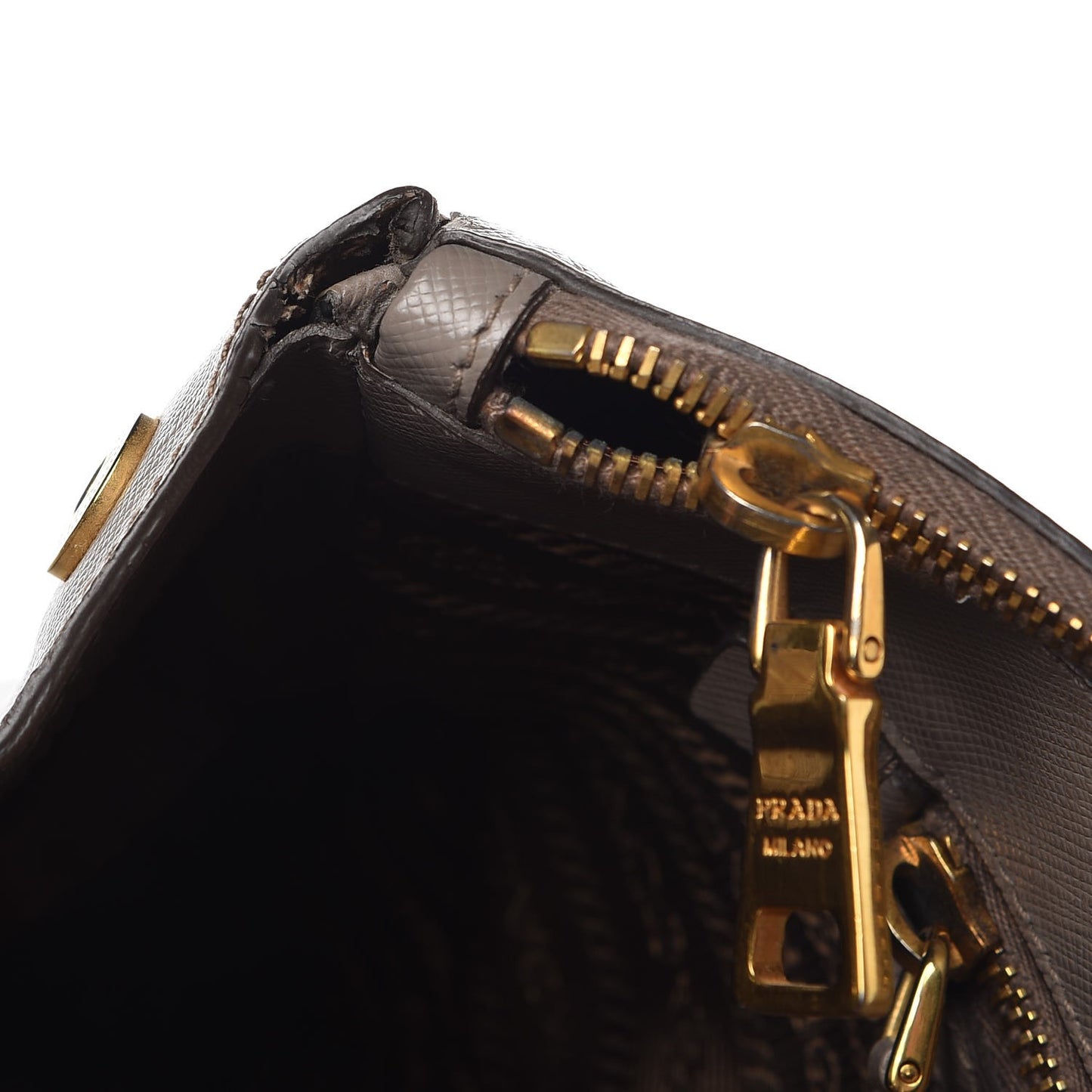 Saffiano Large Galleria Double Zip Tote Argilla