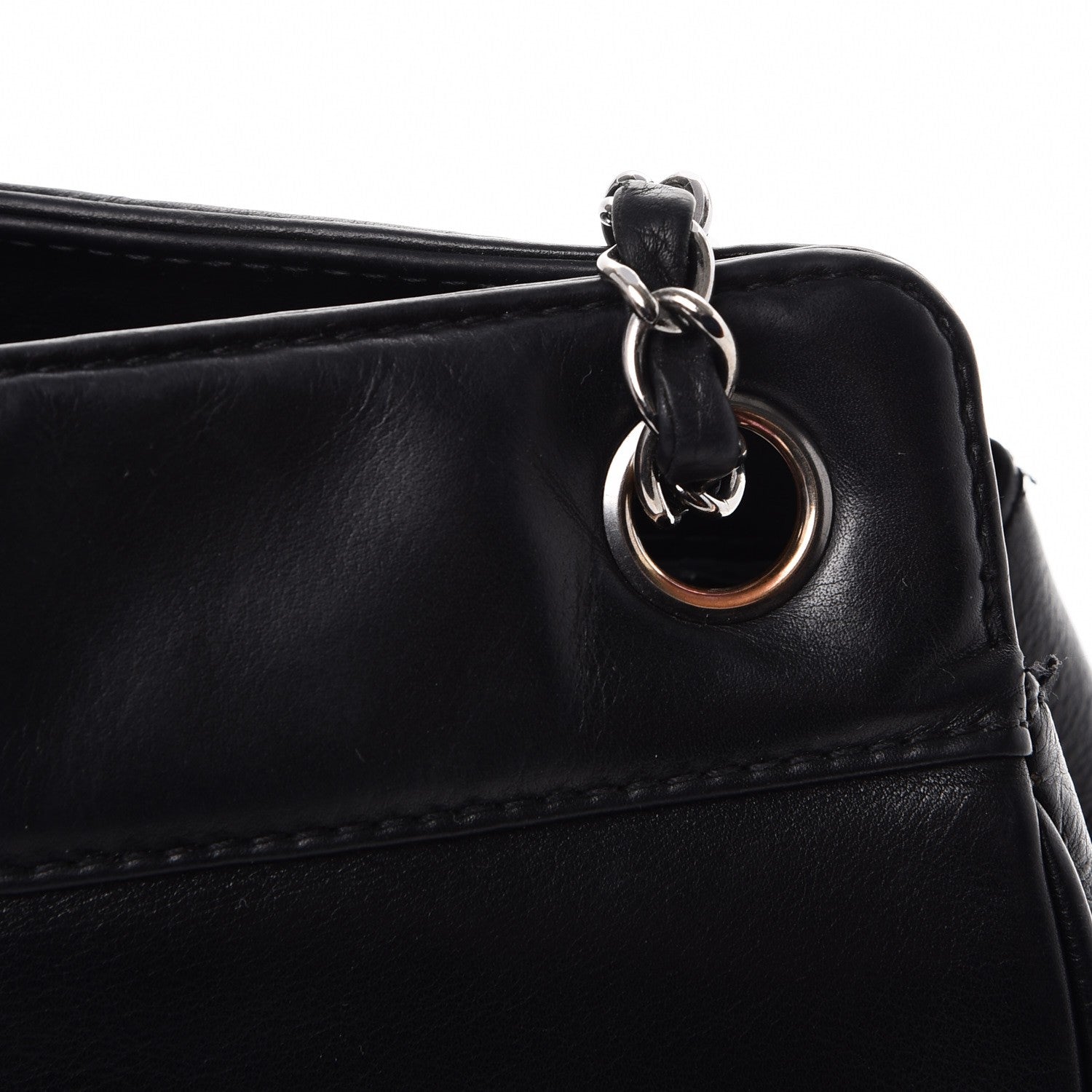 Chanel Lambskin Quilted Mademoiselle Shoulder Bag Black 9 of 11