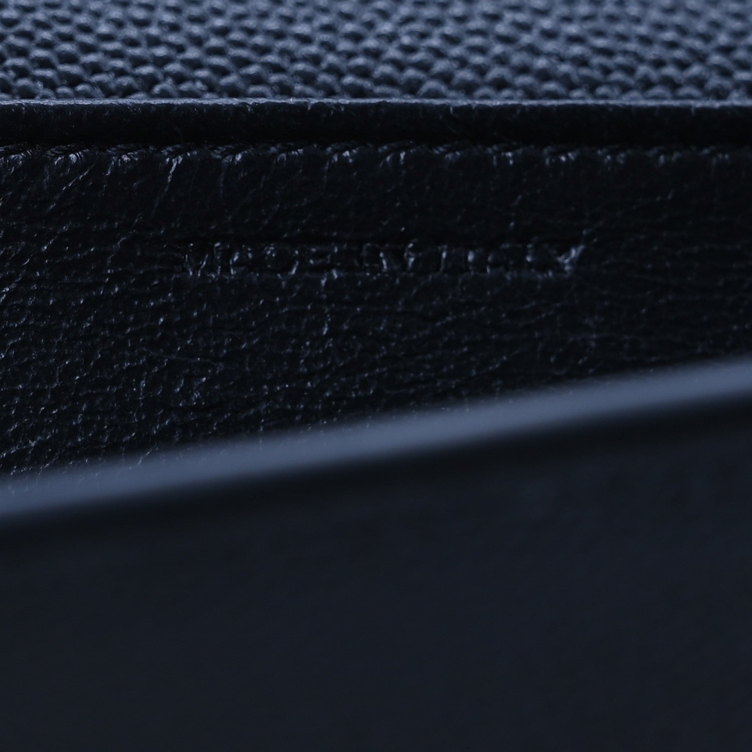 Saint Laurent Grain de Poudre Uptown Chain Wallet Black 7 of 14