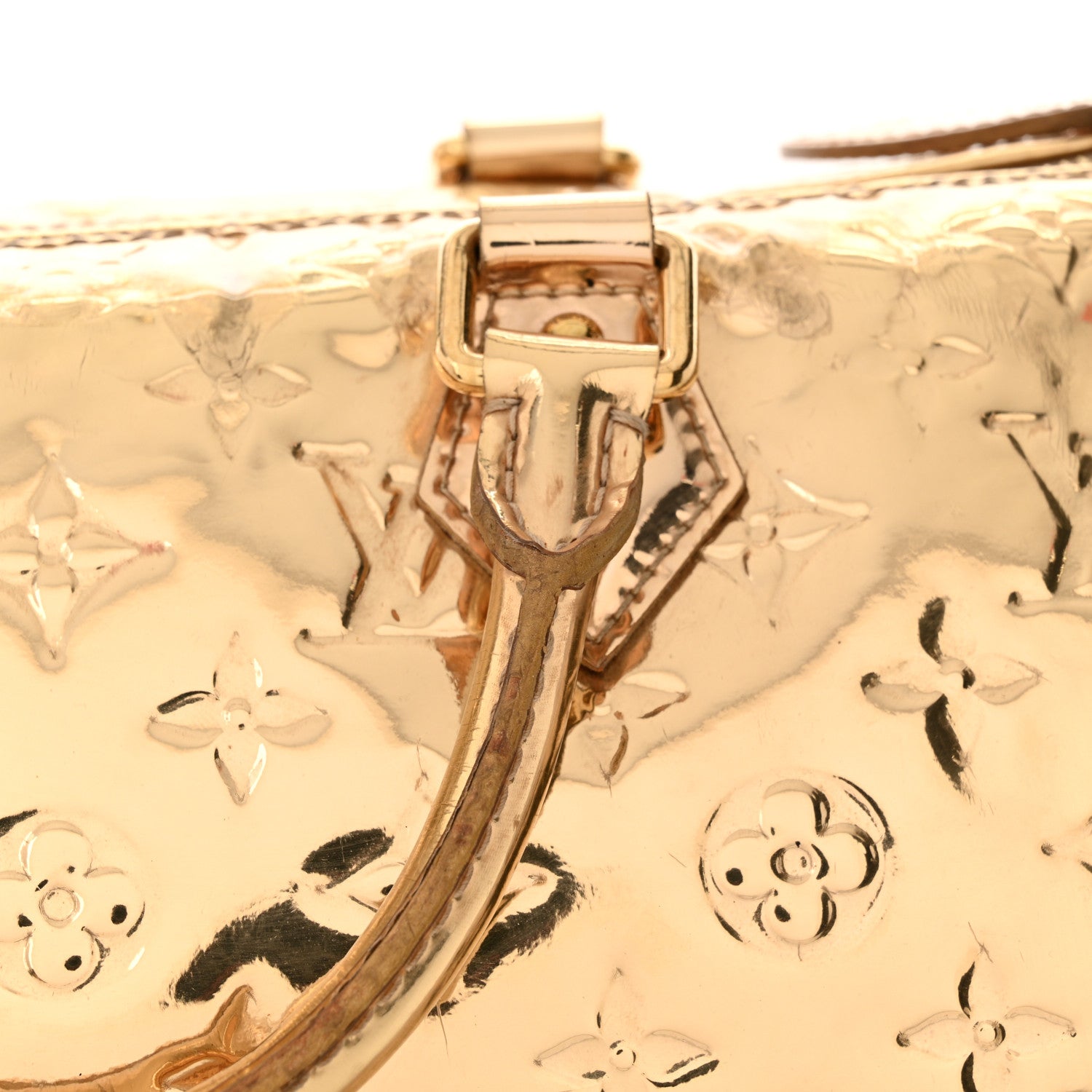 Louis Vuitton Monogram Miroir Speedy 30 Gold 23 of 24