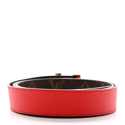 Louis Vuitton Monogram 30mm LV Initiales Reversible Belt 90 36 Coquelicot 2 of 6