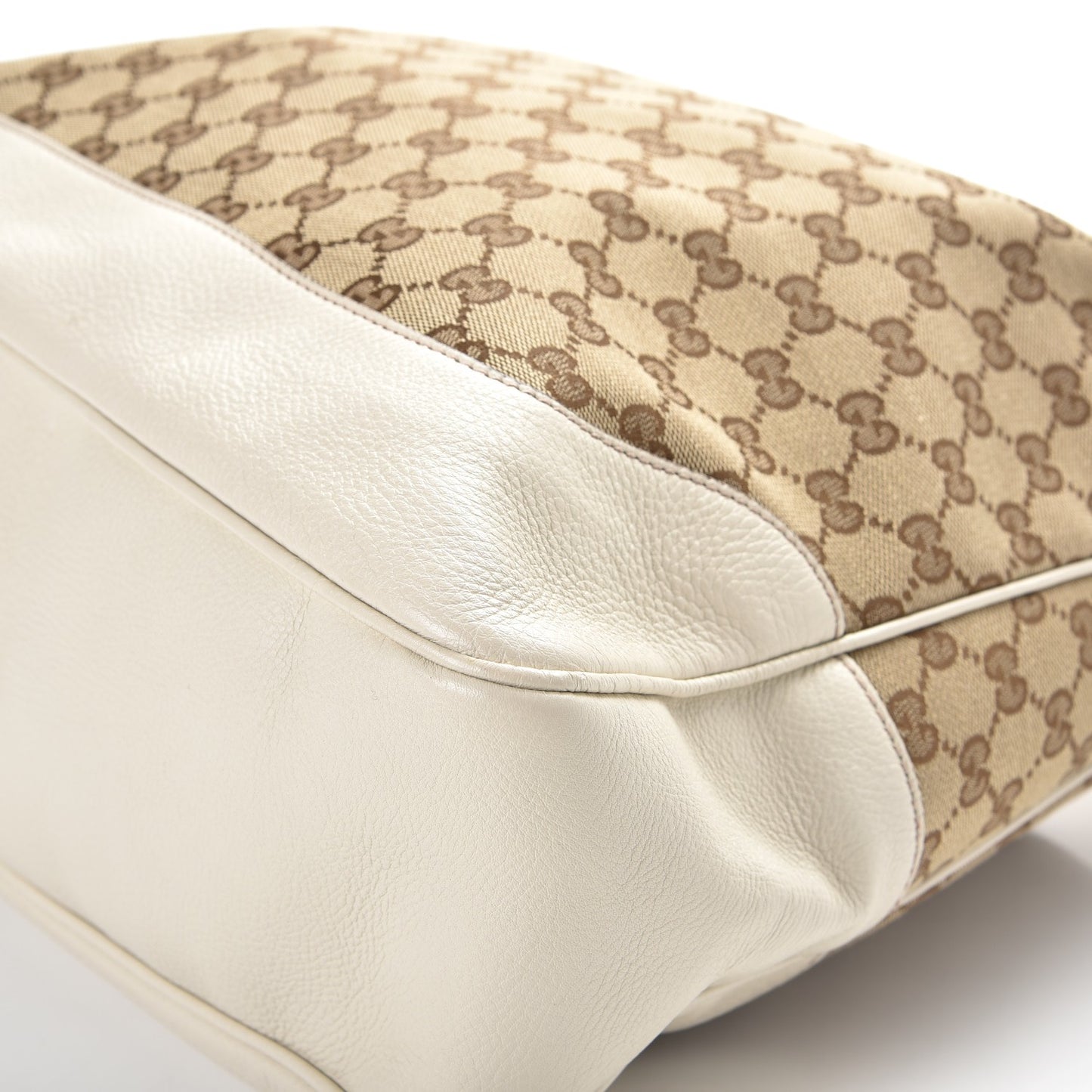 Monogram Medium Diana Bamboo Shoulder Bag Off White