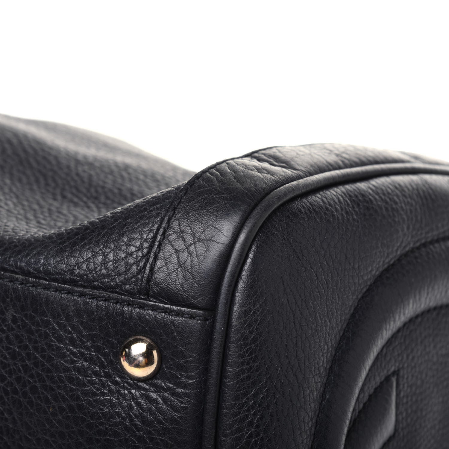Gucci Pebbled Calfskin Medium Soho Boston Black 22 of 33