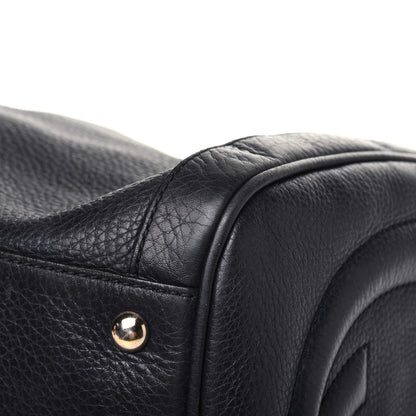 Gucci Pebbled Calfskin Medium Soho Boston Black 22 of 33