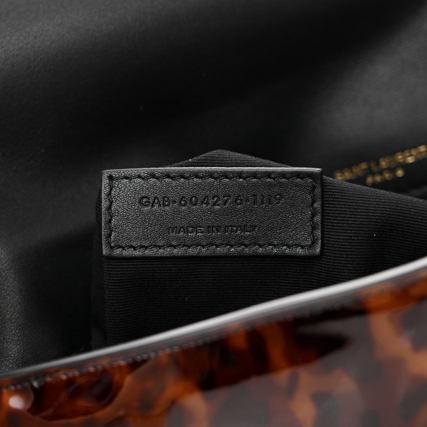 Saint Laurent Patent Monogram Tassel Kate 99 Tortoise 7 of 10