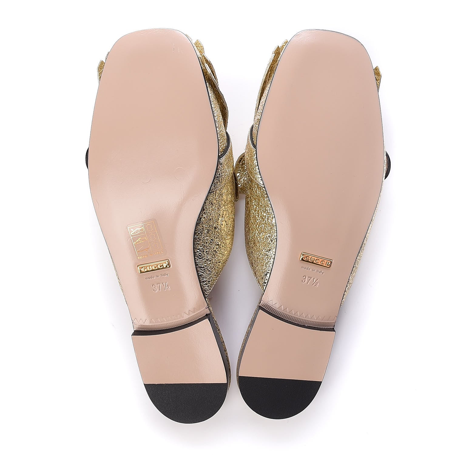 Gucci Galassia Womens GG Marmont Fringe Slippers 37.5 Platino 9 of 11