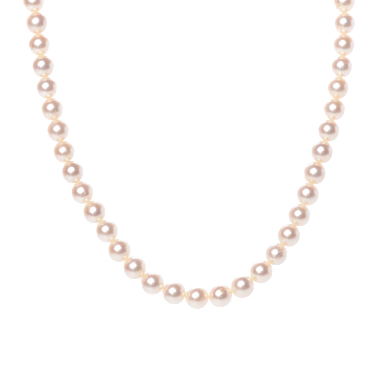 Mikimoto 14K Yellow Akoya Pearl 6.5-7mm Strand Necklace 1 of 4