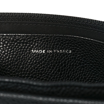 Chanel Caviar Half Moon Wallet On Chain WOC Black 7 of 12