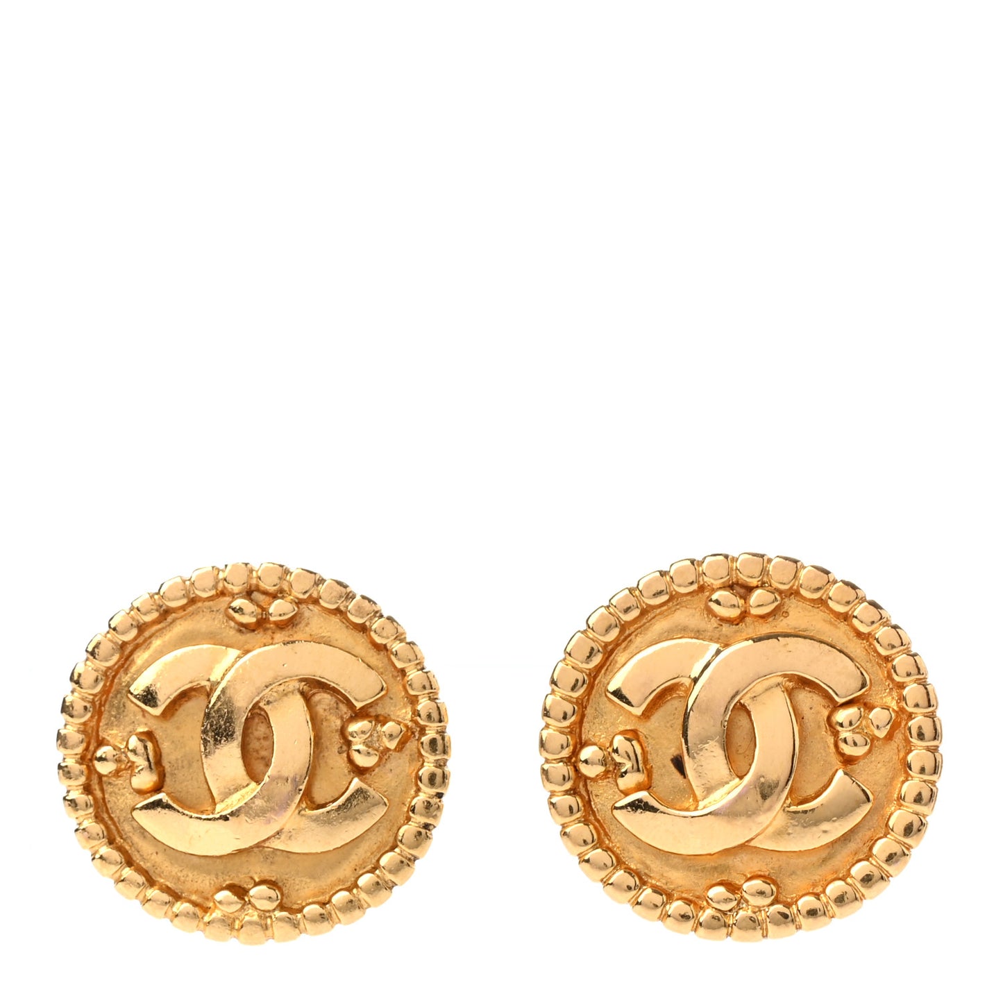 CC Clip On Earrings Gold